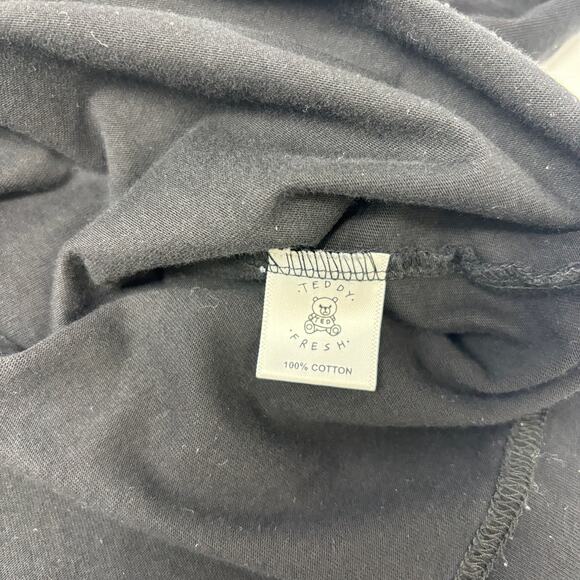 Teddy Fresh XL Black "Need A Hug" Bear Graphic Short Sleeve Crew Neck T-Shirt - Picture 3 of 5